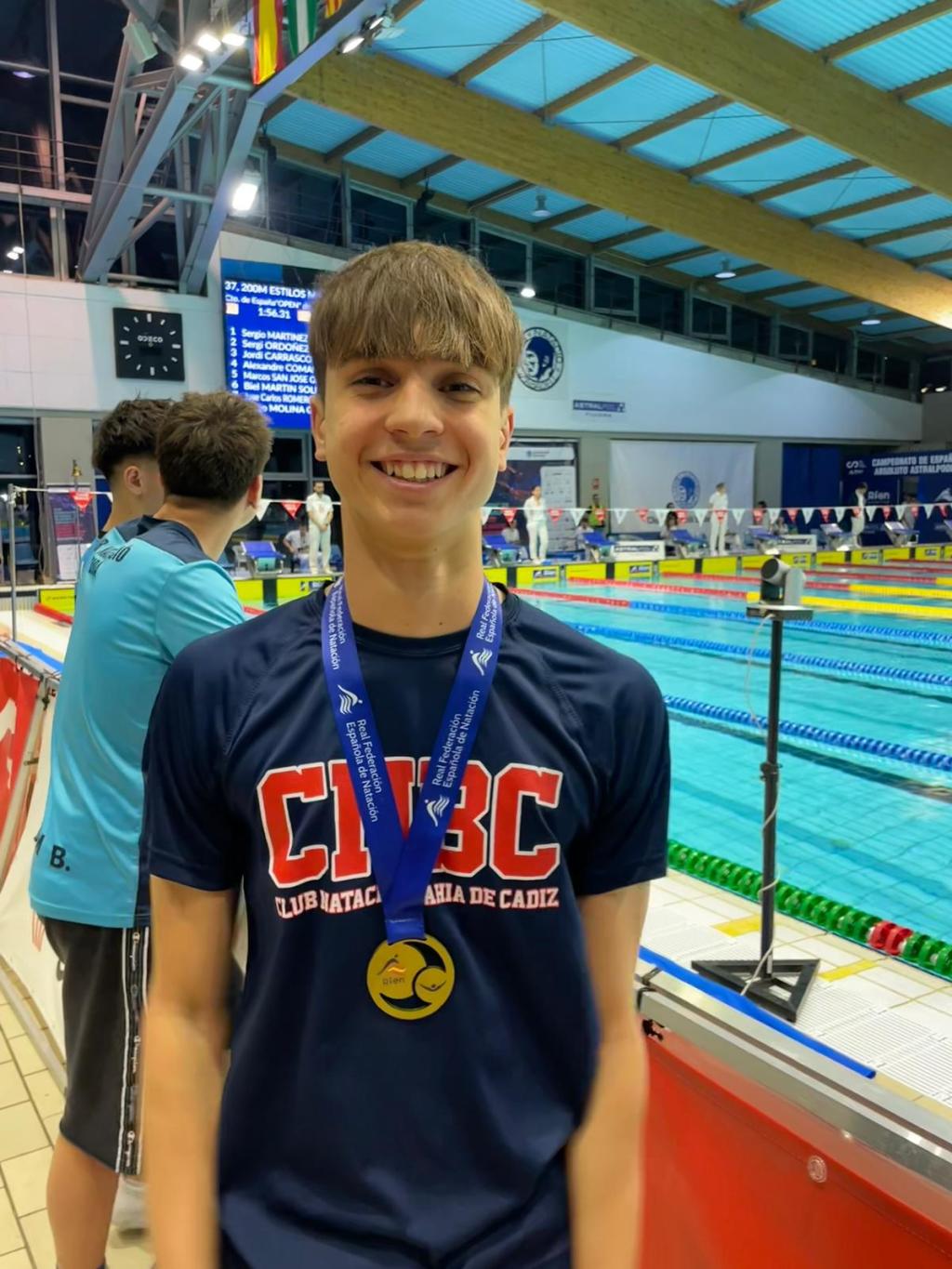 ¡¡Joaquín Pavón Soto, Campeón de España en 200 metros Mariposa y Medalla de Bronce  en 100 metros&nbsp;Mariposa!!