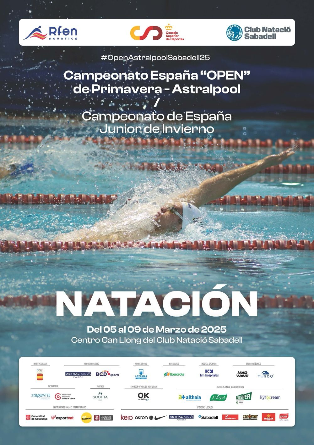 🔵 ¡Nuestros nadadores en el Campeonato de España en Sabadell! 🔵