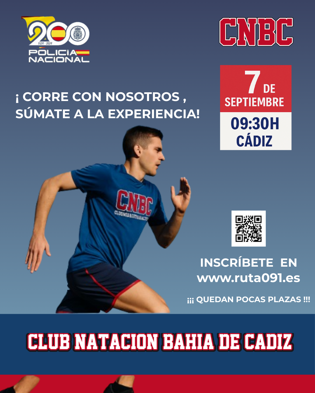 El Club Natación Bahía de Cádiz se une a la Carrera Ruta 091