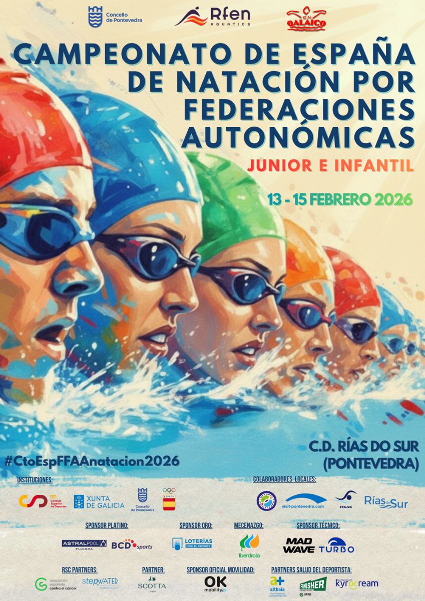 🏊♂️ Joaquín Pavón lidera a la Selección Andaluza en el Campeonato de España por Federaciones Autonómicas