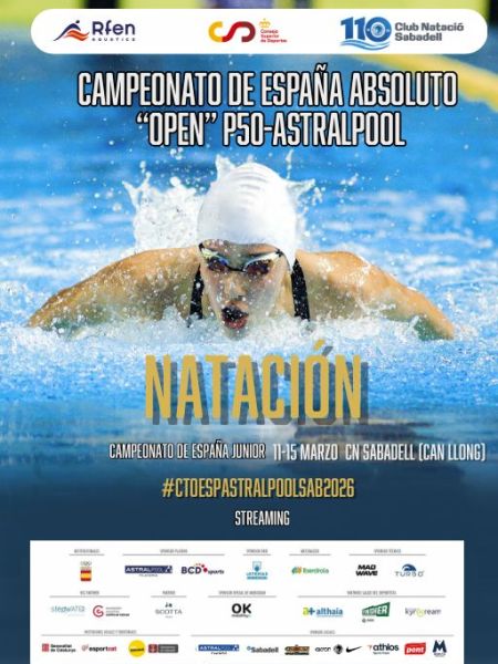 💙 Destacada participación del Club Natación Bahía de Cádiz en el Campeonato de España Absoluto-Junior de&nbsp;Sabadell