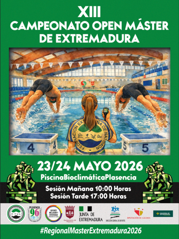 Siete medallas y grandes momentos en el Campeonato Máster de&nbsp;Extremadura