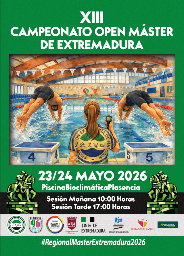 Siete medallas y grandes momentos en el Campeonato Máster de&nbsp;Extremadura